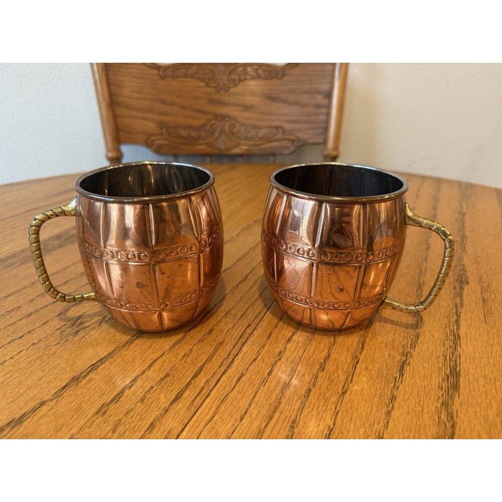 Copper Moscow Mule Mugs Set Of 2